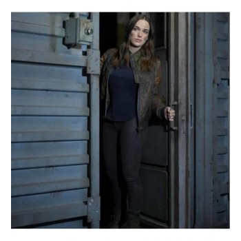 Agents of S.H.I.E.L.D. Elizabeth Henstridge (Jemma Simmons) satin Jacket 